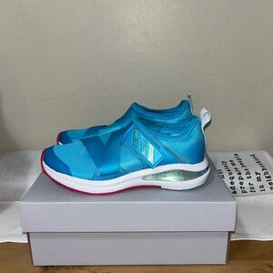 NWOT Adidas Kids Blue/Pink Velcro Sneakers Girls’ size 3